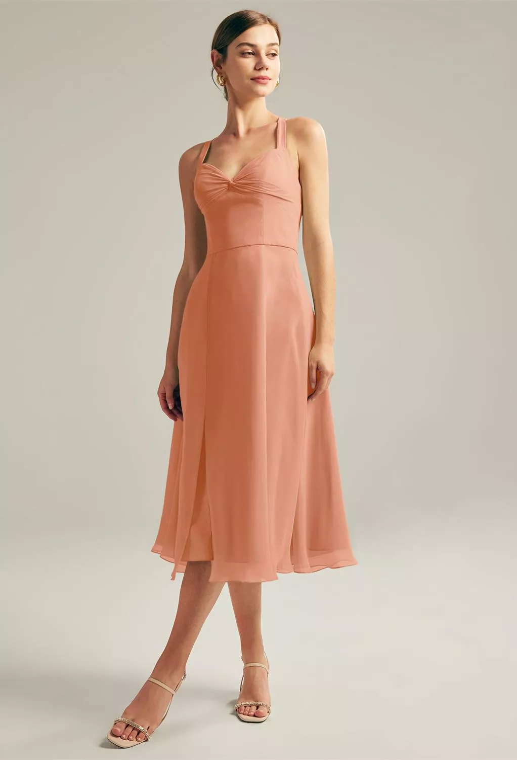 sachin and babi light blue dress Peach Pink Casual Wedding Guest Dresses