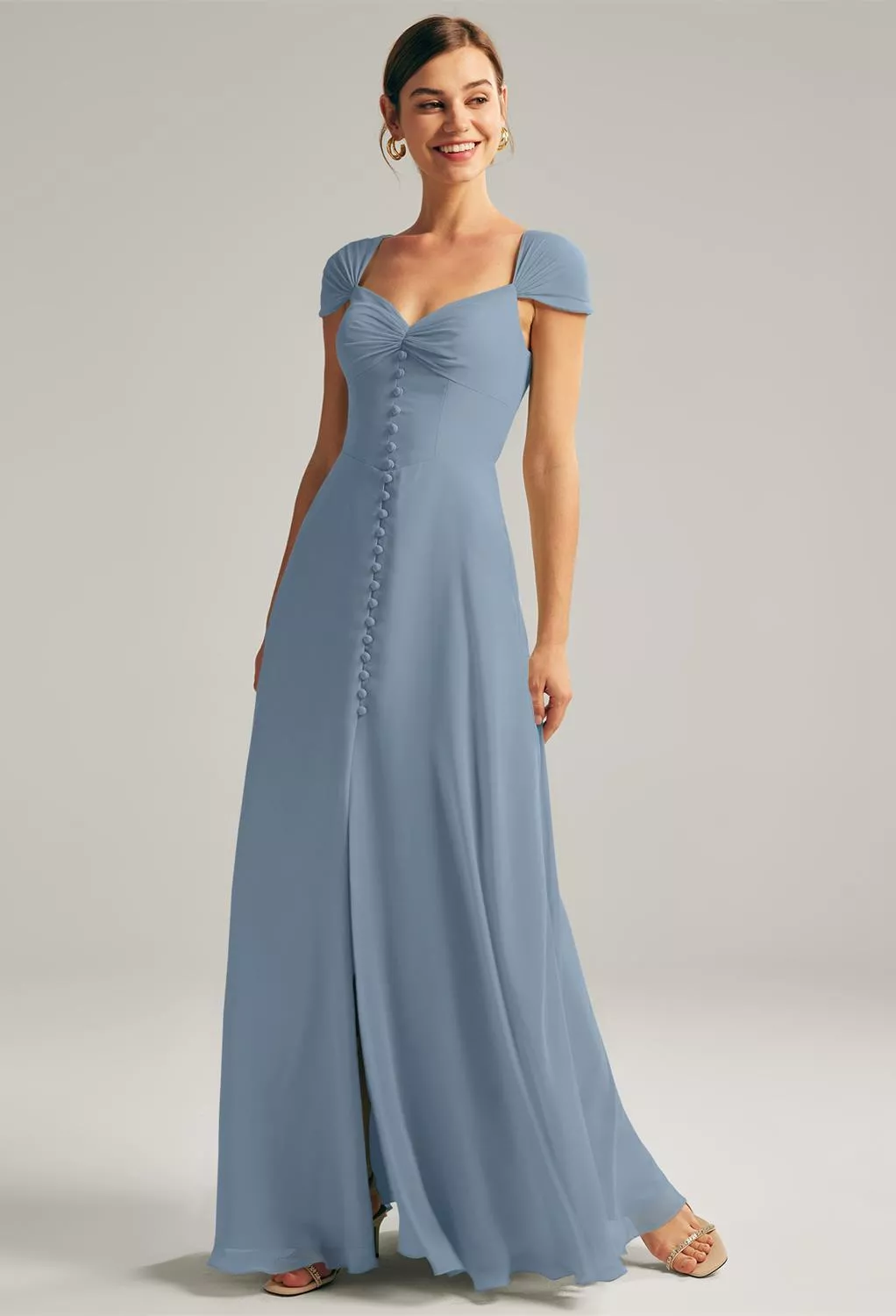 white christmas dresses Royal blue dress with fishtail /wedding guest – Gasp Boutique main image 0
