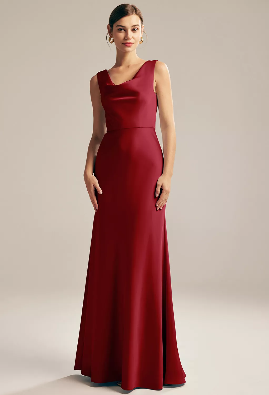 deep claret bridesmaid dresses Sexy Jewel Spaghetti Straps Sheath Long Bridesmaid Dresses, SWE1438 –  sweetbridals