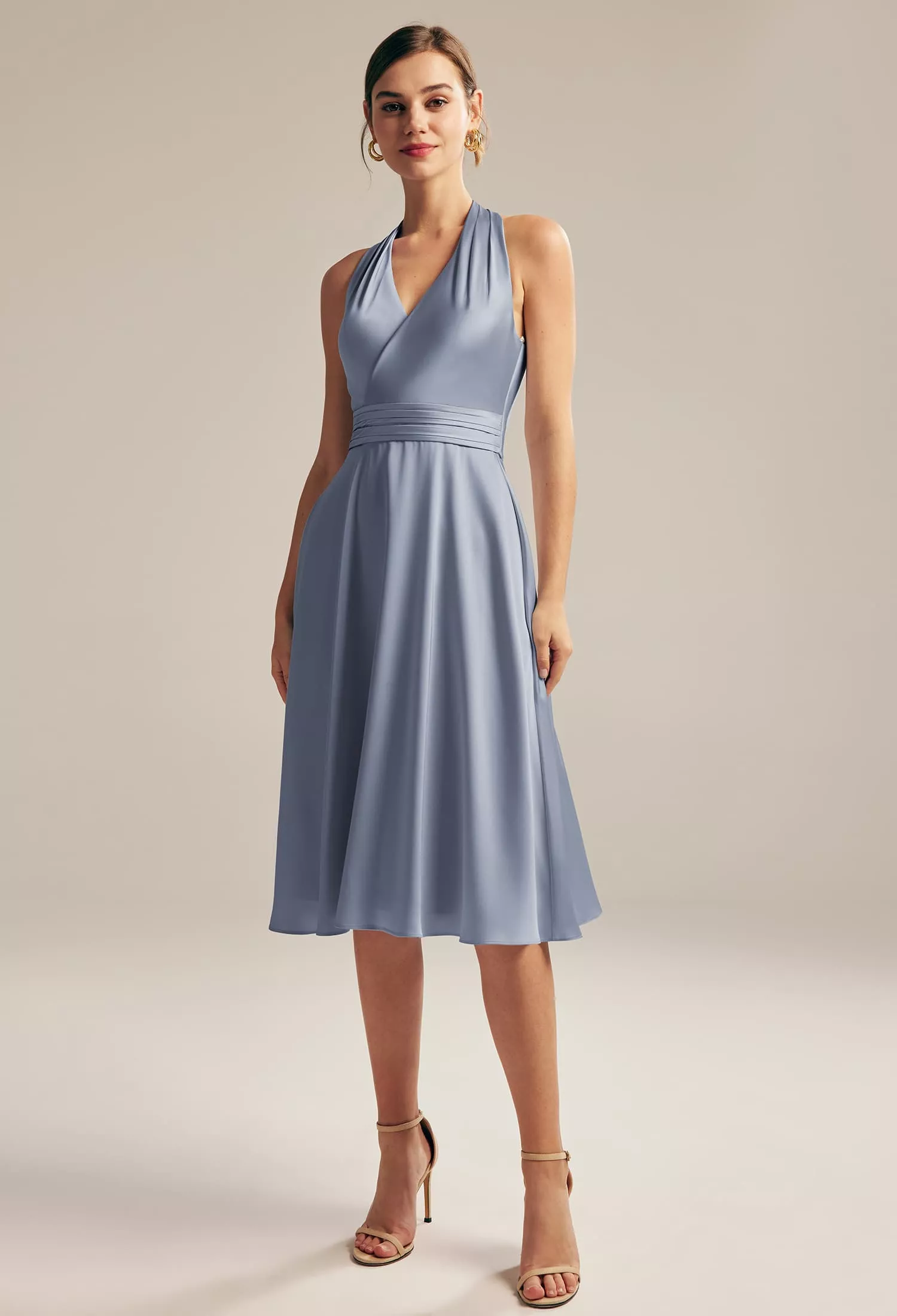 princess polly baby blue dress Slate Blue Bridesmaid Dresses: Buy Women's Dresses Online at STACEES main image 0