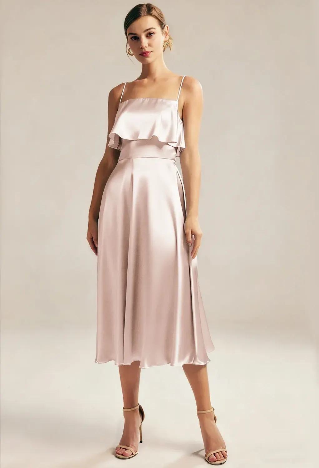 cocktail dresses for beach wedding Apricot Guest Taglia:XXL Beach attire 1_13_Winter Sale Josie Off Shoulder Mesh