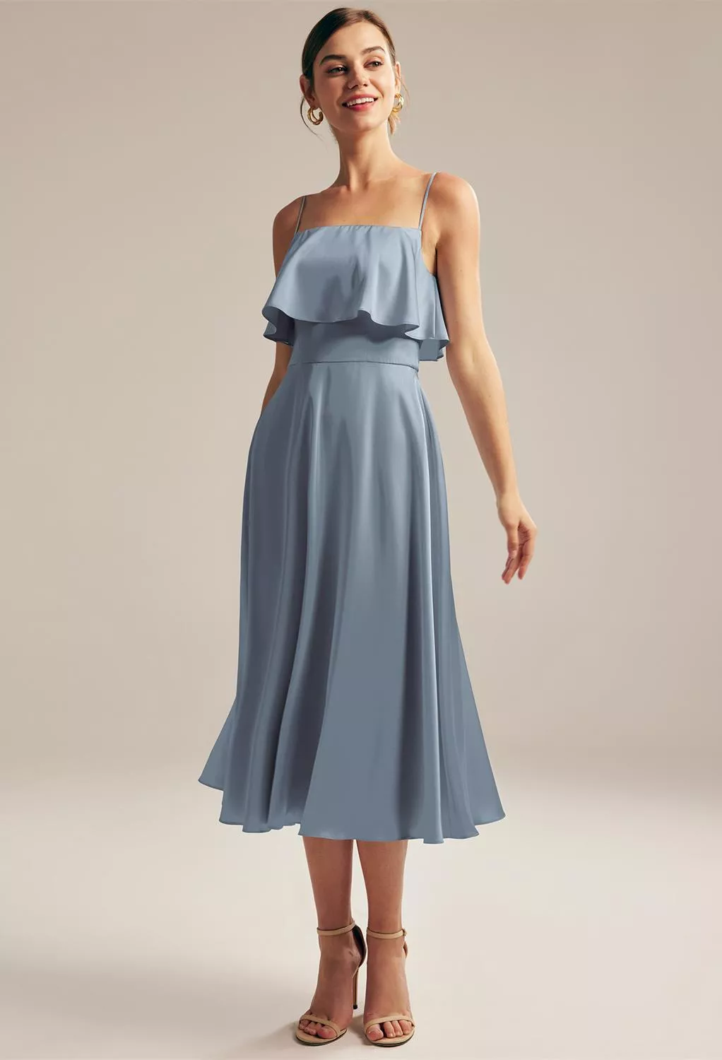 princess polly baby blue dress Slate Blue Bridesmaid Dresses main image 1