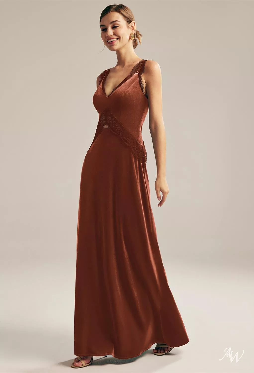 AW Natasha Burnt Orange Bridesmaid Dresses | AW.Bridal