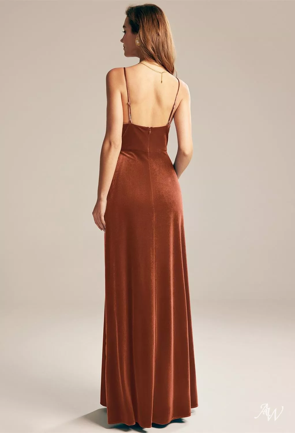 burnt orange a line dress Burnt Orange Bridesmaid Dresses A-Line Short Sleeves V Neck Sequined Empire Waist Long Chiffon Bridesmaid Dresses