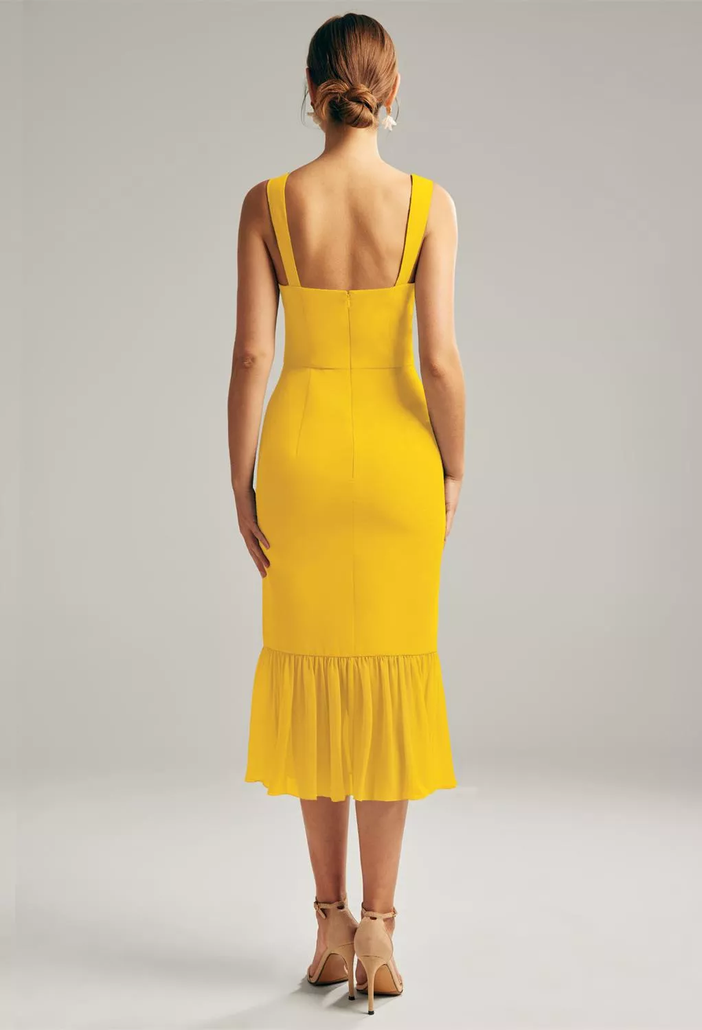 Mustard Yellow Graduation Dresses | AW.Bridal