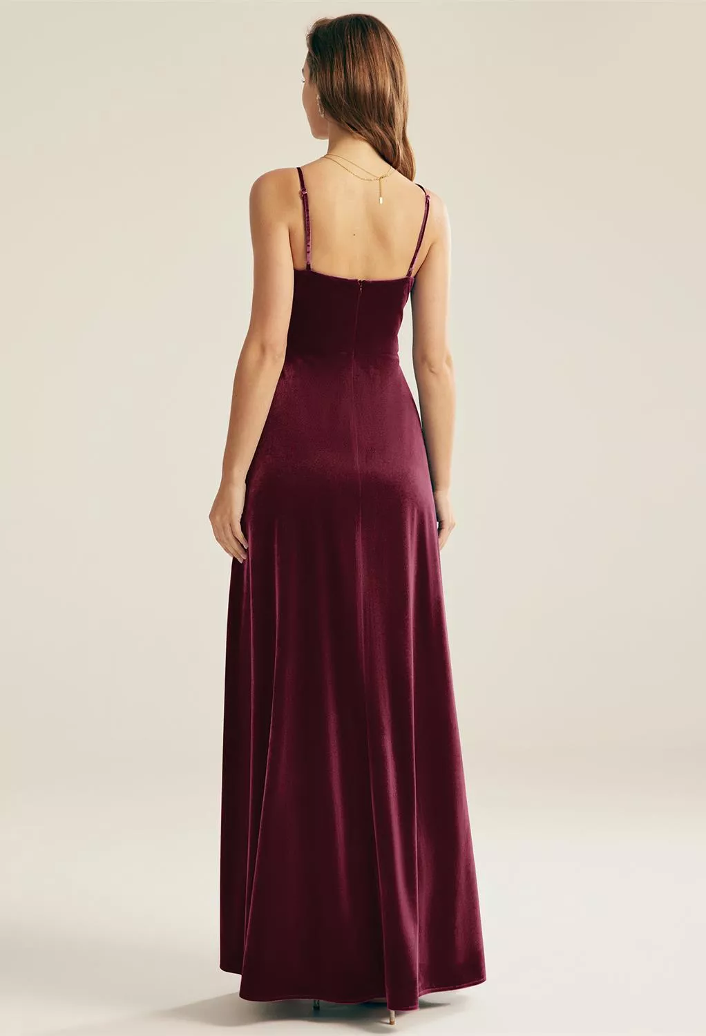 burgundy cocktail dress for wedding guest Alizee Velvet Dress – Retrofete