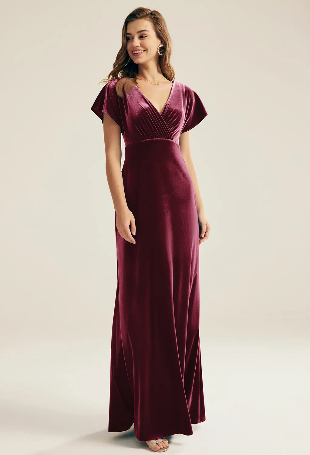 AW Meara Burgundy  Plus Size Dresses
