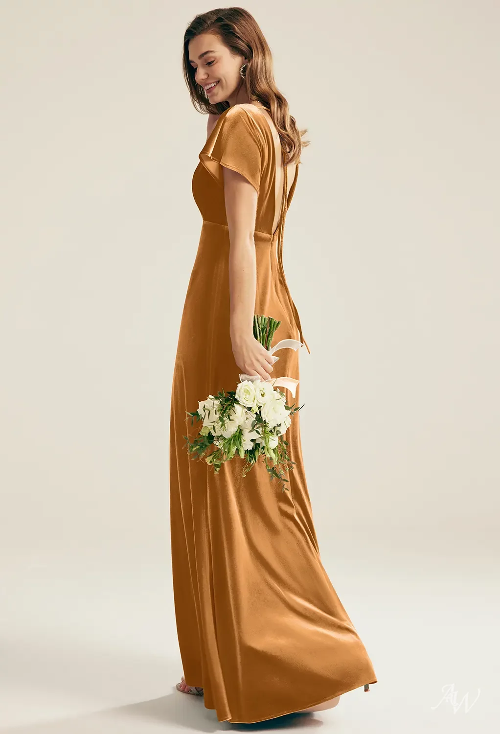 AW Meara Burnished Gold Bridesmaid Dresses | AW.Bridal