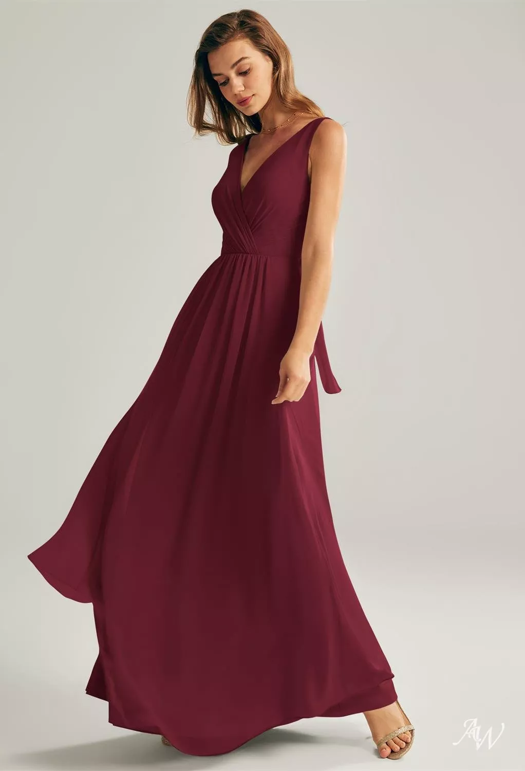 AW Mignon Burgundy Bridesmaid Dresses | AW.Bridal