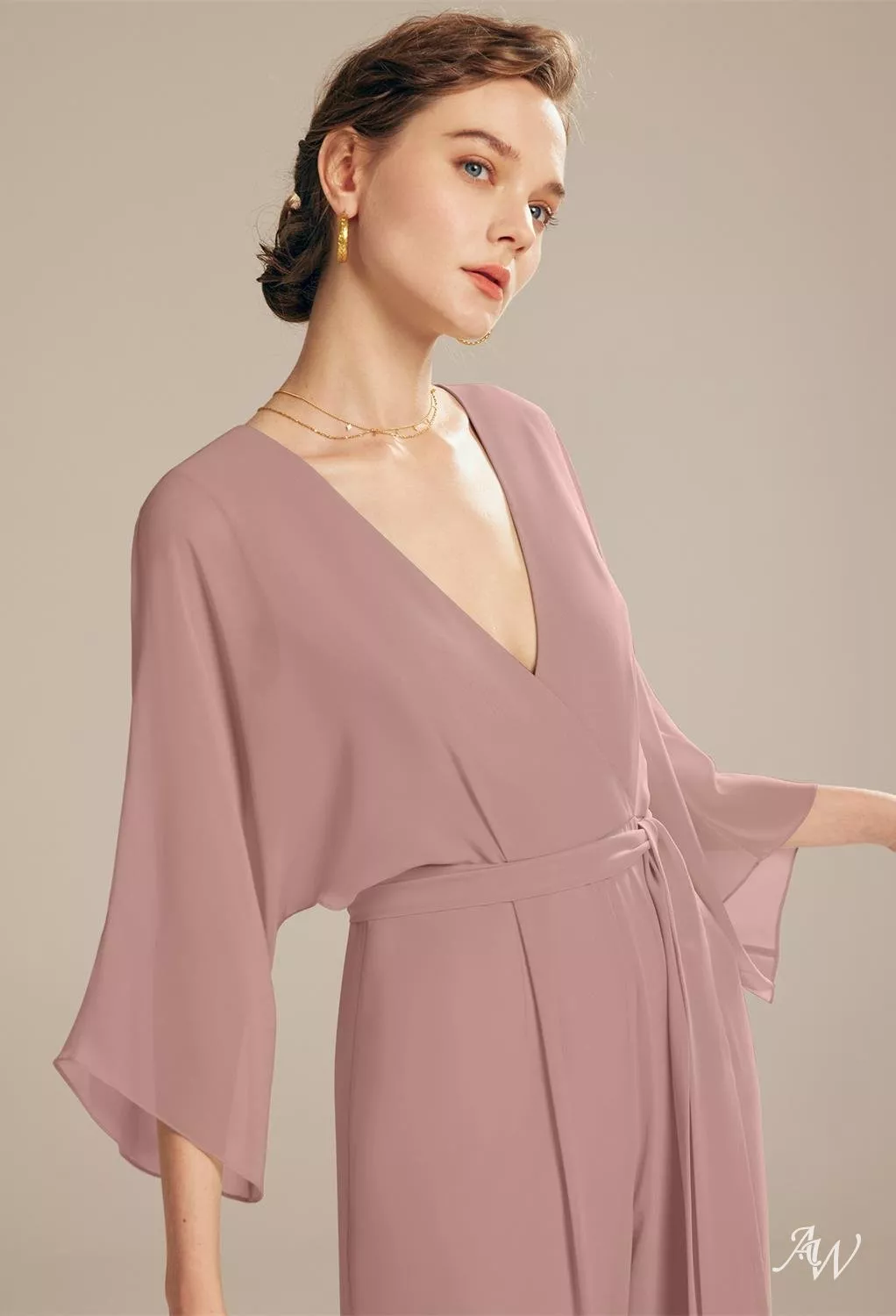 AW Flossie Dusty Rose Bridesmaid Dresses image3