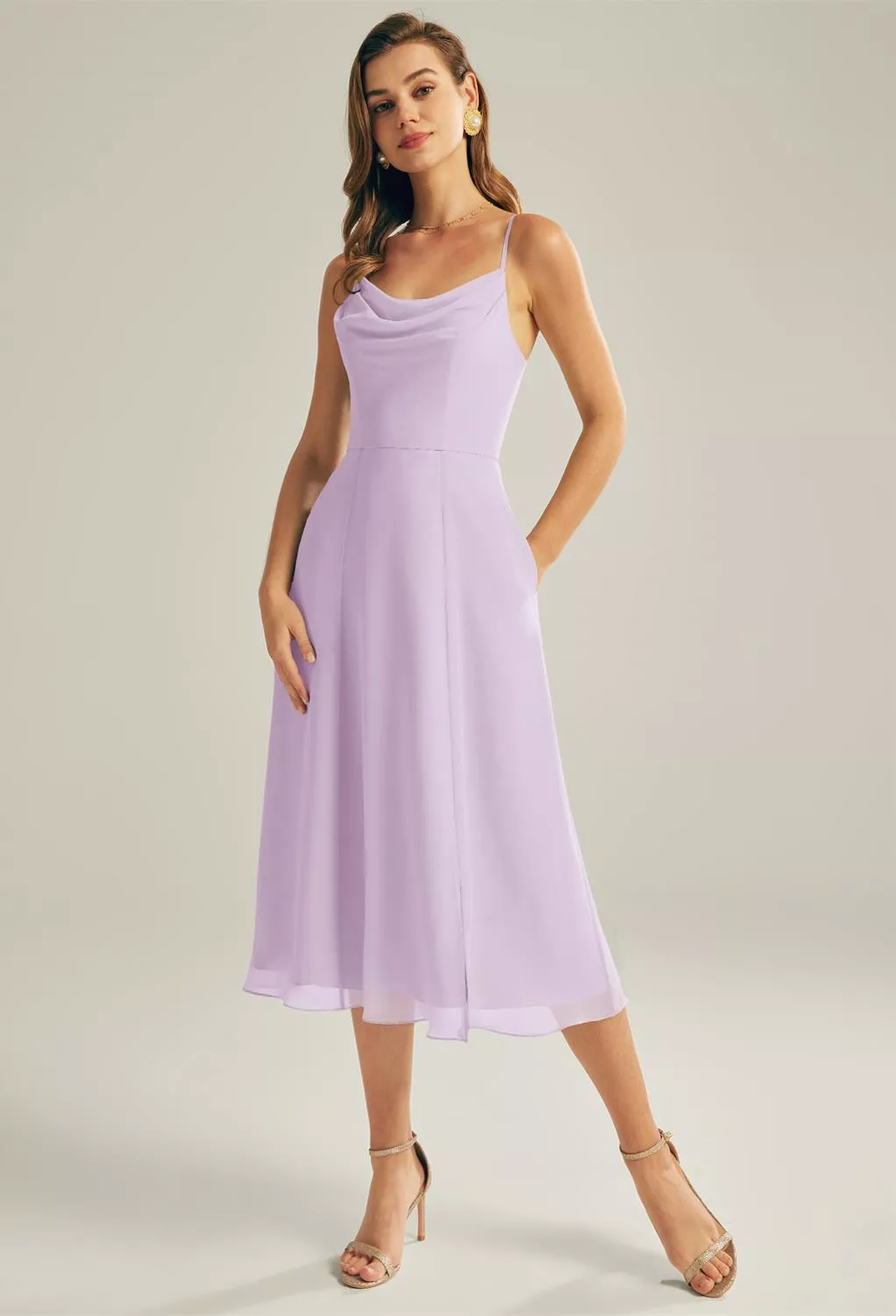 beach flowy dress White Grecian Halter Maxi Dress | Ruffle Chiffon Gown for Summer Wedding  Guest, Vacation & Resort main image 1