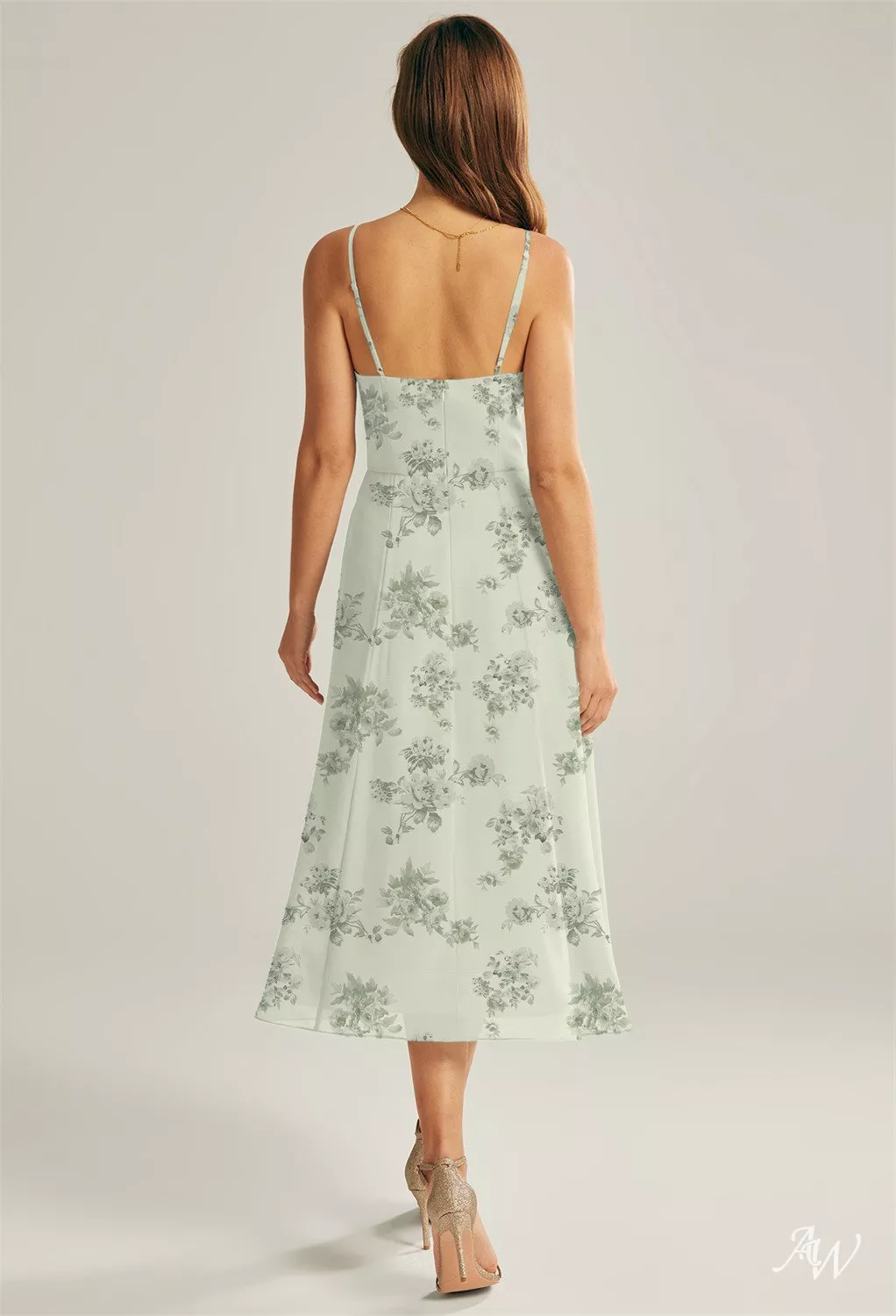 pistachio green midi dress Belle De Jour Flounce Hem Midi Dress Pistachio main image 0
