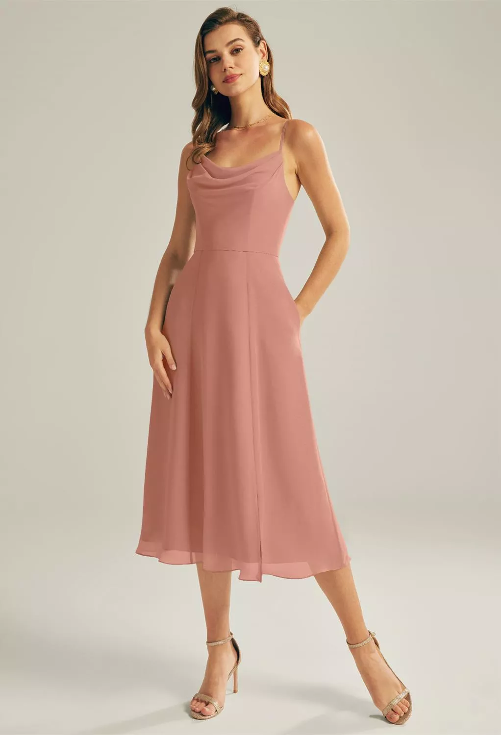 slim fit dress slacks Pascuelle Midi Dress main image 1