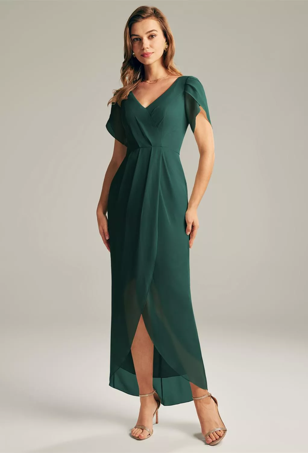 Dark Emerald, Emerald Green Maternity Bridesmaid Dresses | AW.Bridal