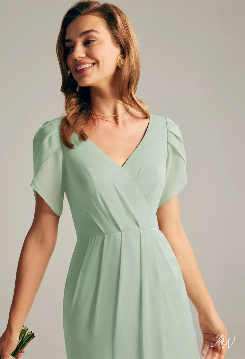 AW Osage Sage Green Bridesmaid Dresses | AW.Bridal