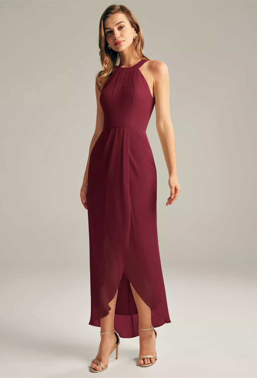 burgundy country dress Destiny Dress in Burgundy Small main image 0