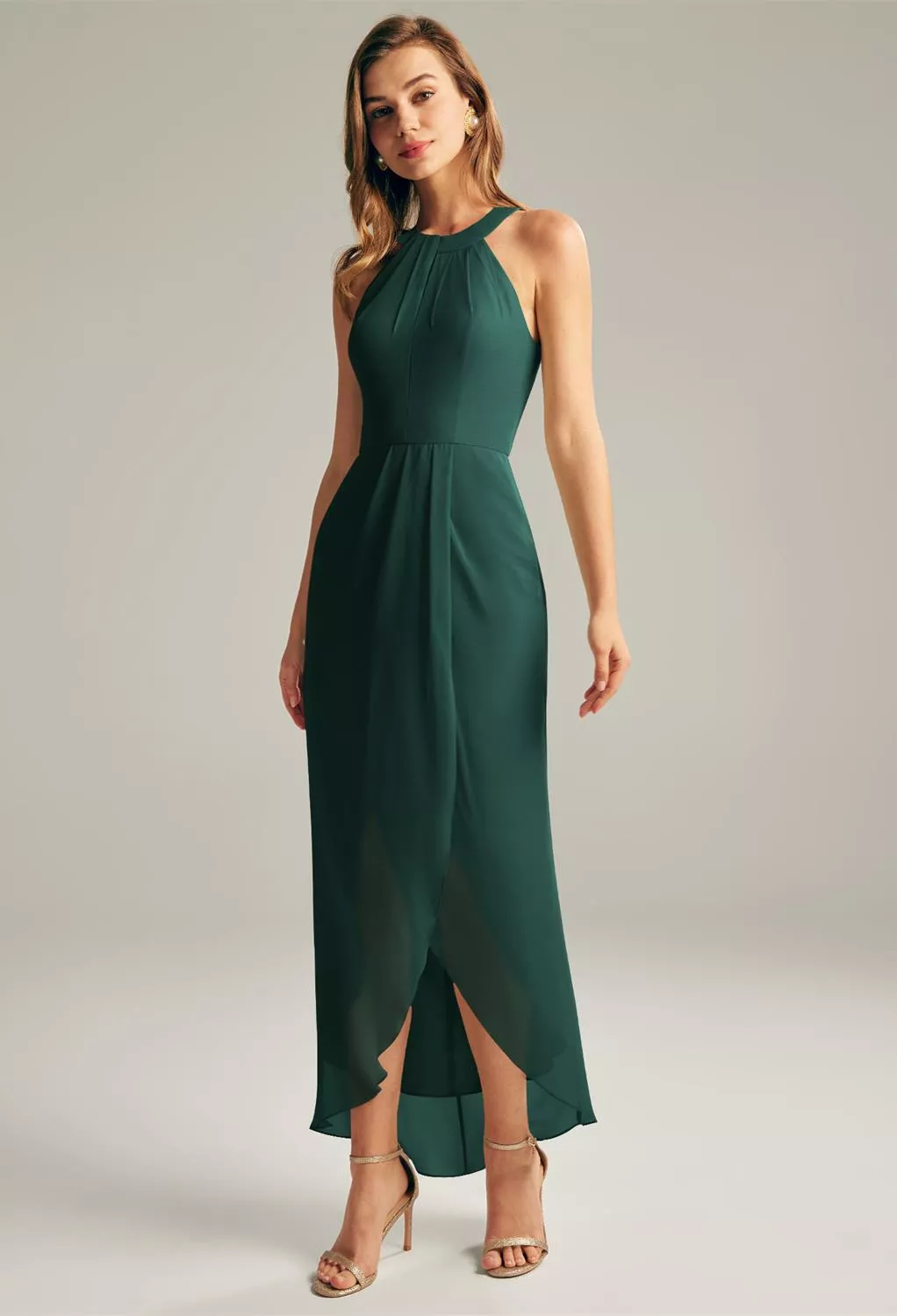 Dark Emerald Garden Wedding Guest Dresses | AW.Bridal