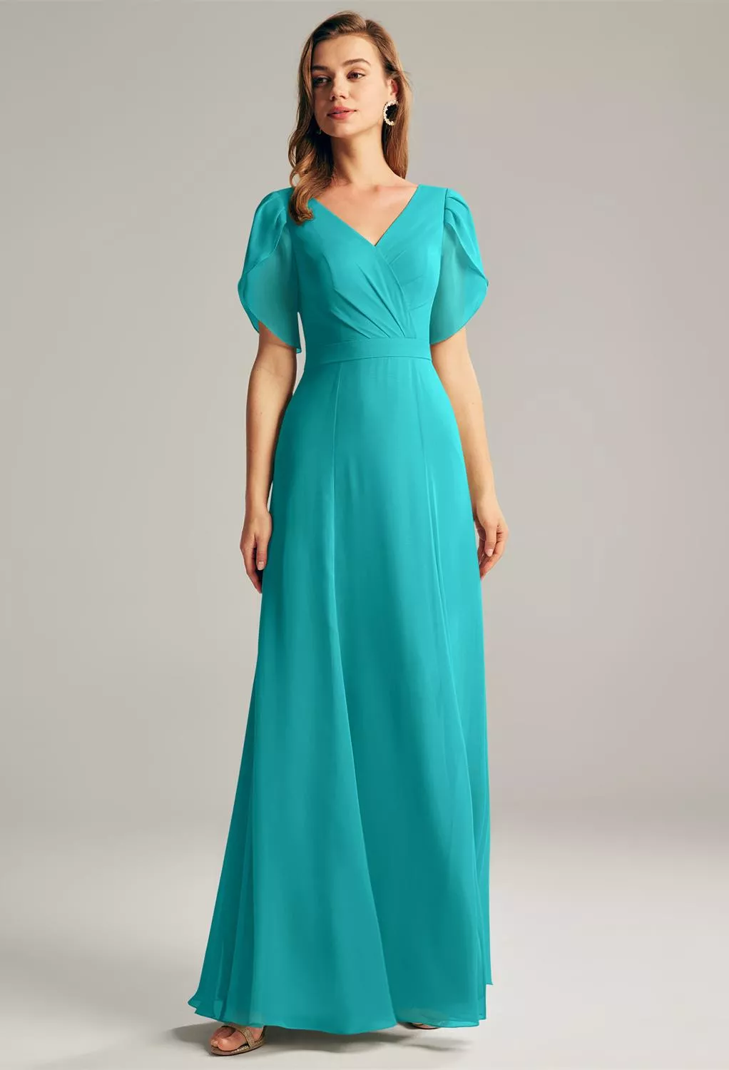 princess polly baby blue dress Turquoise Long Bridesmaid Dresses main image 0
