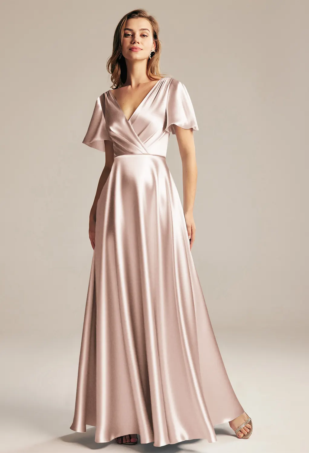 pale apricot bridesmaid dresses this classic style will