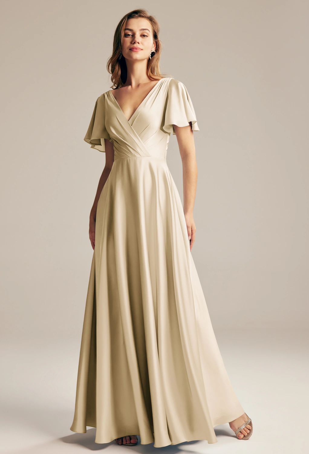 Champagne, Nude Plus Size Dresses | AW.Bridal