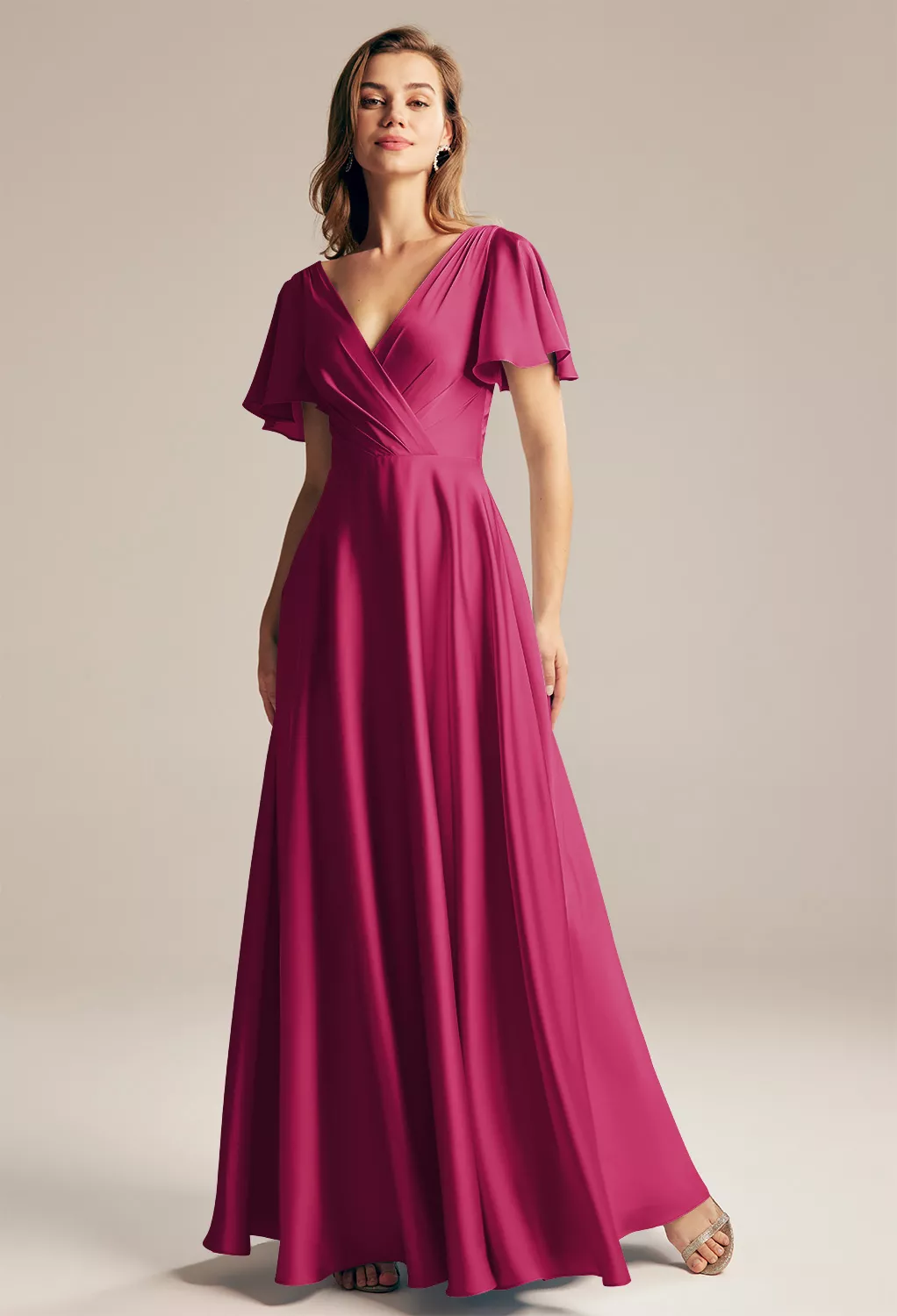 Jester Red Long Bridesmaid Dresses | AW.Bridal