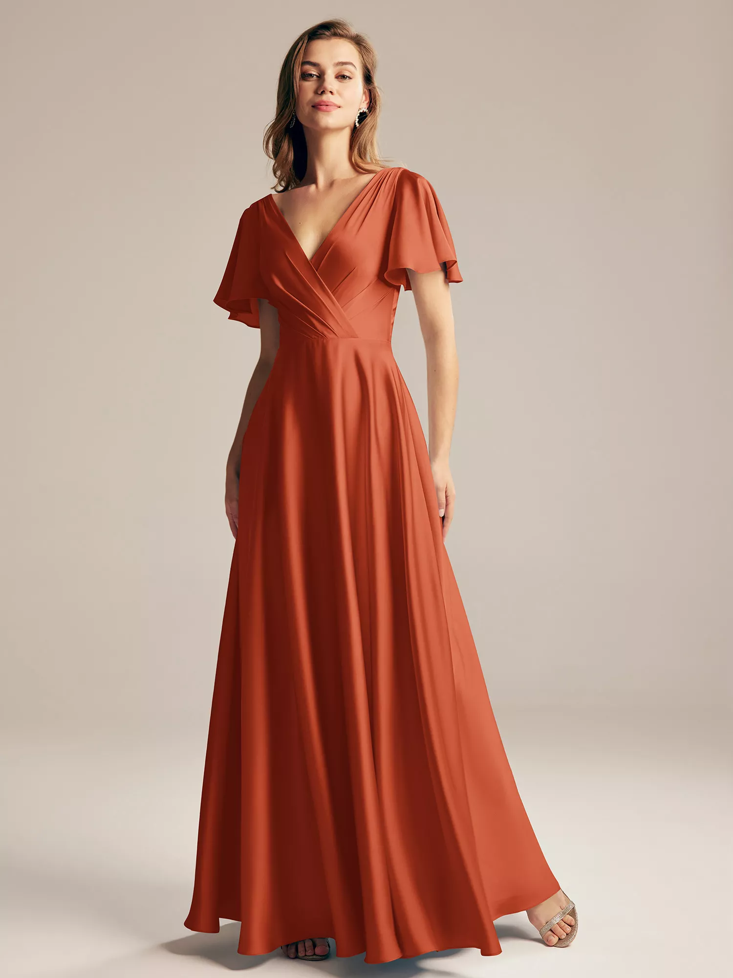 Tangerine, Orange Plus Size Dresses | AW.Bridal
