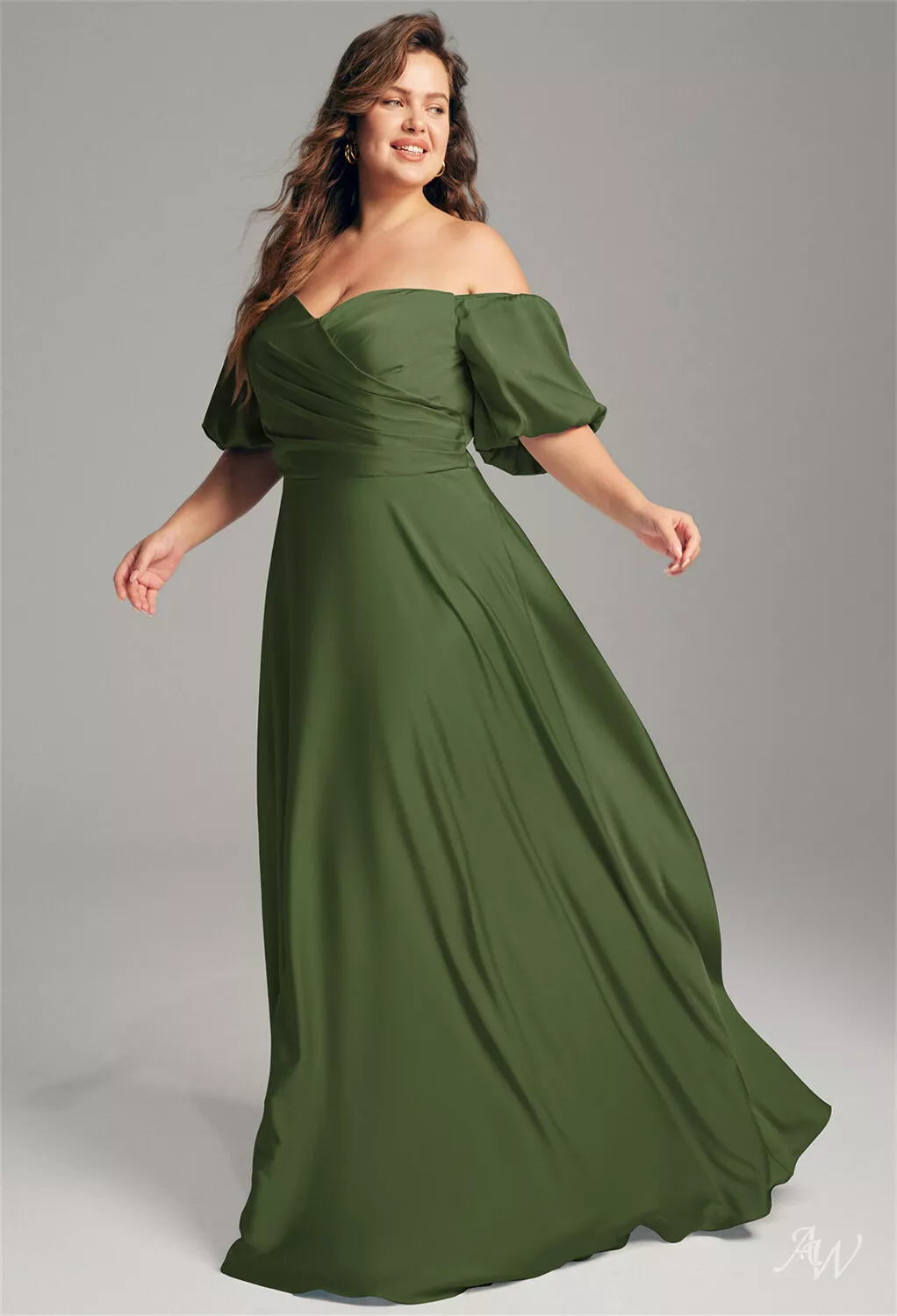 one shoulder long sleeve green dress Elegant One-Shoulder Formal Gowns Single Long Sleeve Party Dresses – Rosymae main image 0