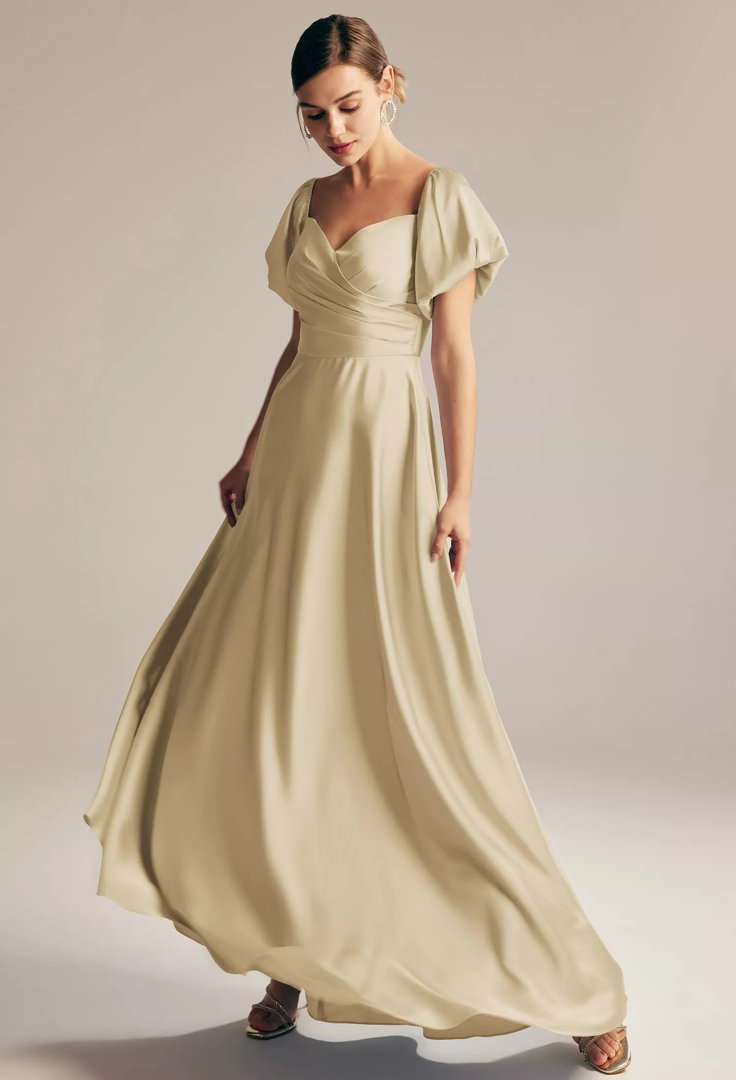 Light Gold Maternity Bridesmaid Dresses