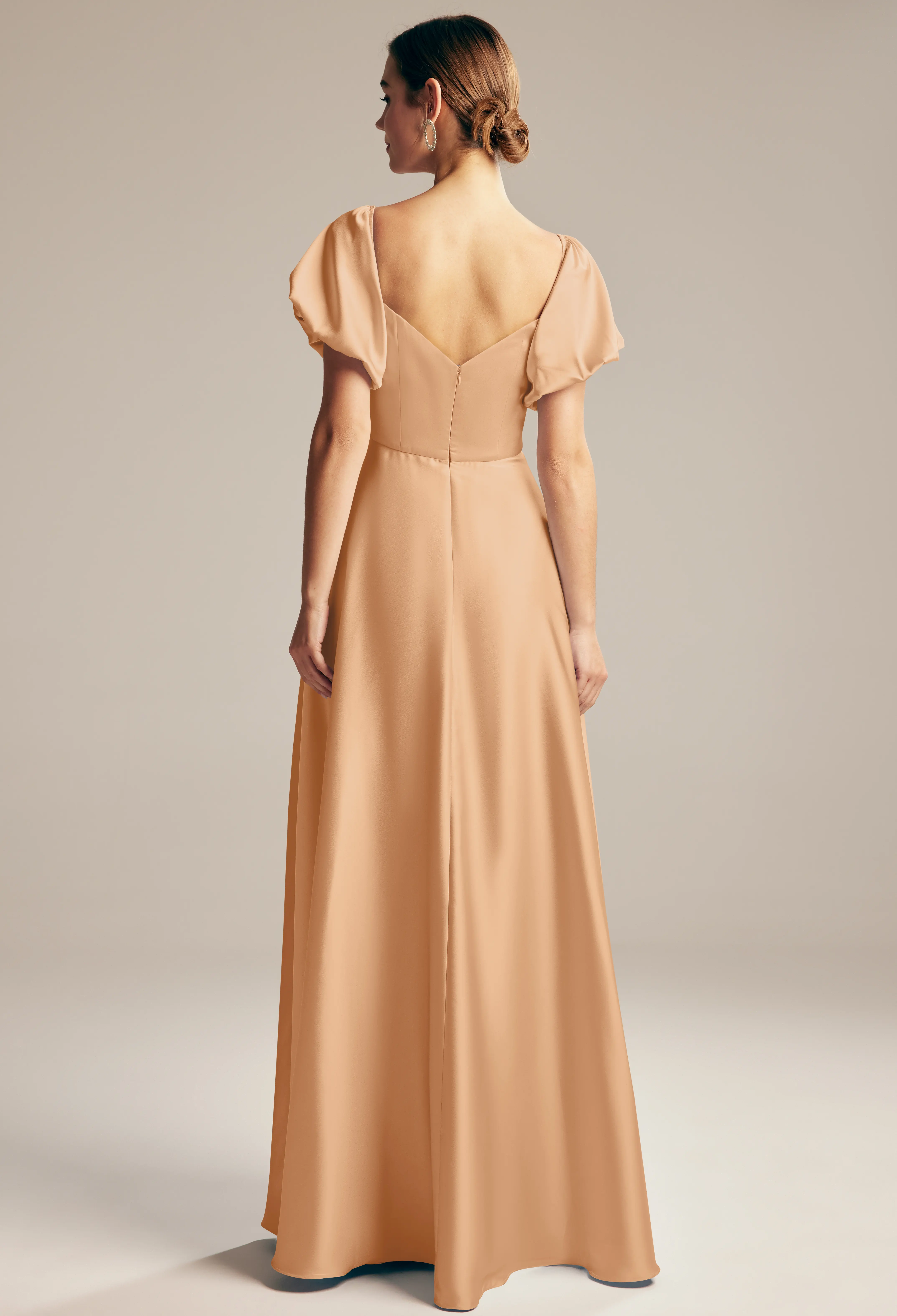 Pale Peach Maternity Bridesmaid Dresses | AW.Bridal