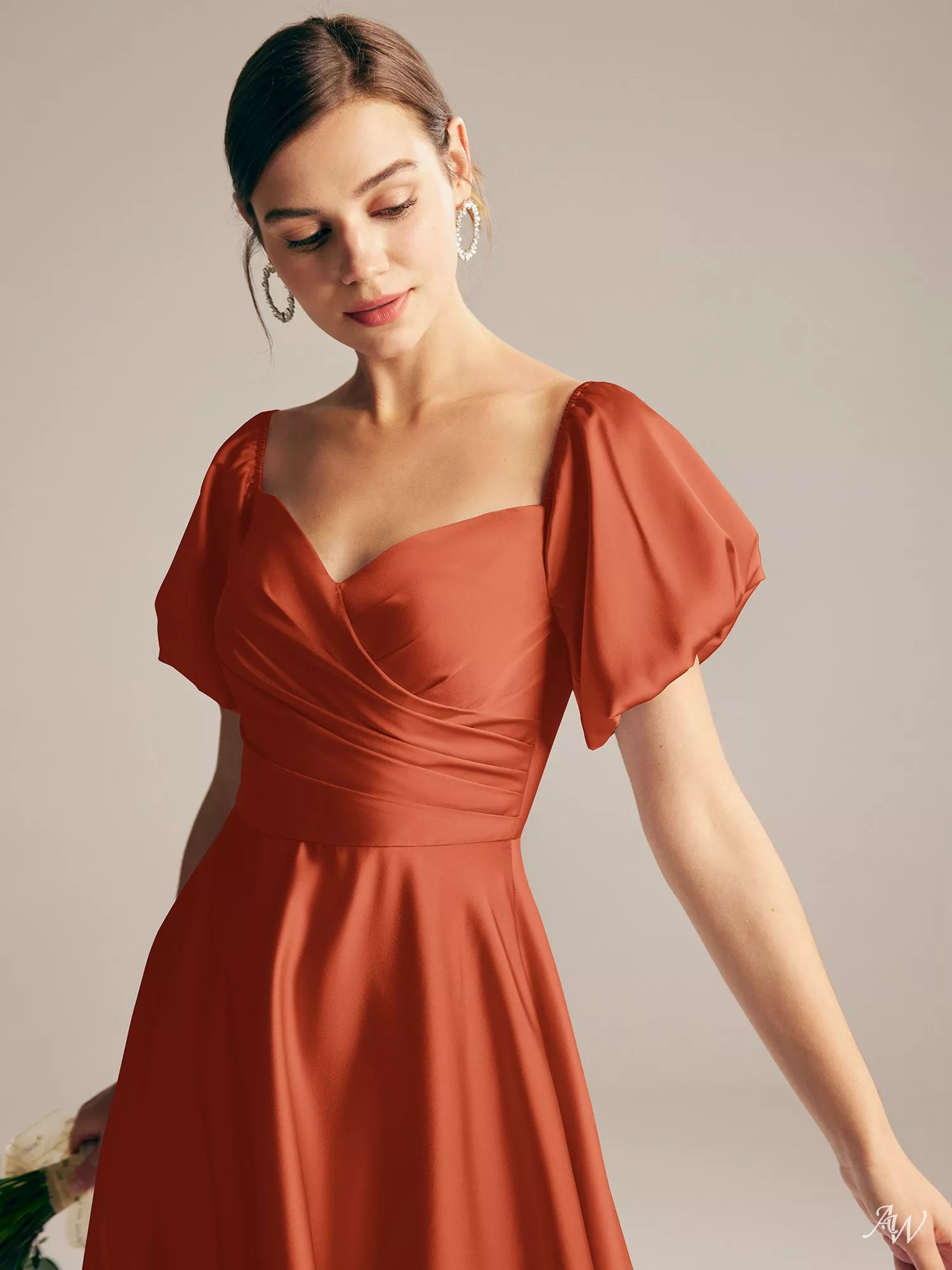 tangerine bridesmaid dresses cheap Tangerine Jersey Sleeveless Fit and Flare Evening Prom Bridesmaid Dress