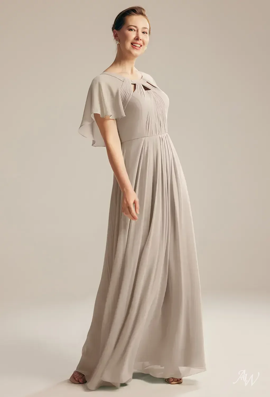 AW Kay Taupe Mother of the Bride Dresses image3