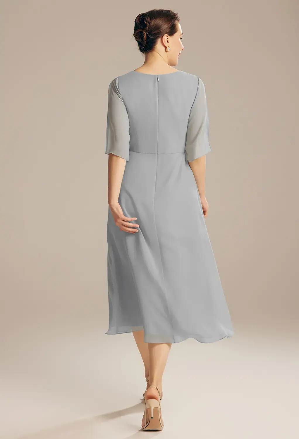 dove grey mother of the bride dresses Kinsley Beaded Mothers Dress