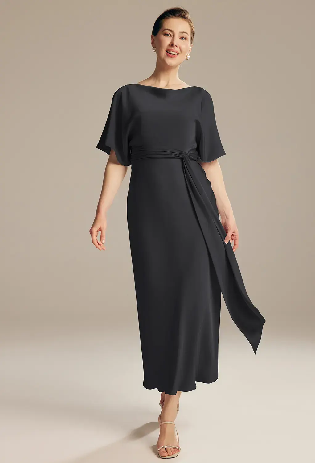 slim fit dress slacks Strapless Metallic Floral Long Dress