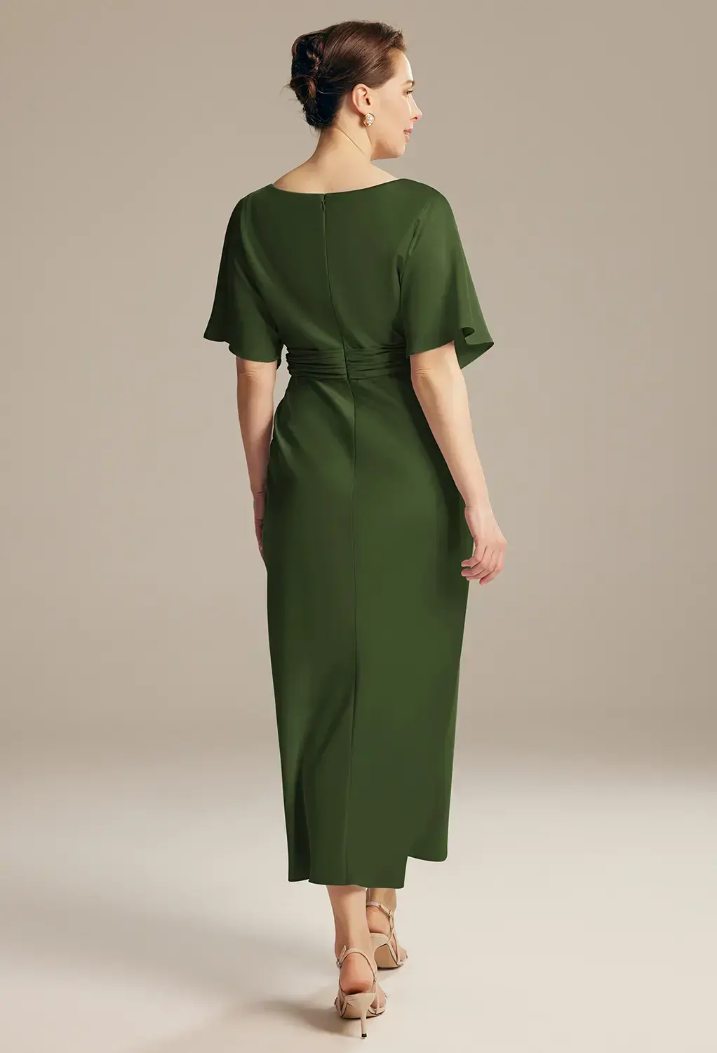 green emerald velvet dress Long Formal Mother of The Bride Dress