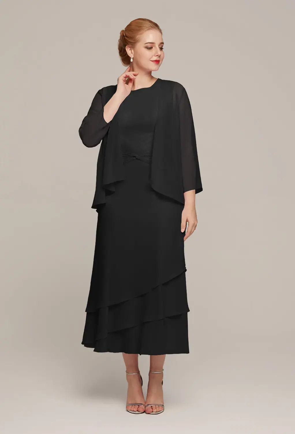 AW Babette Black  Mother of the Bride Dresses