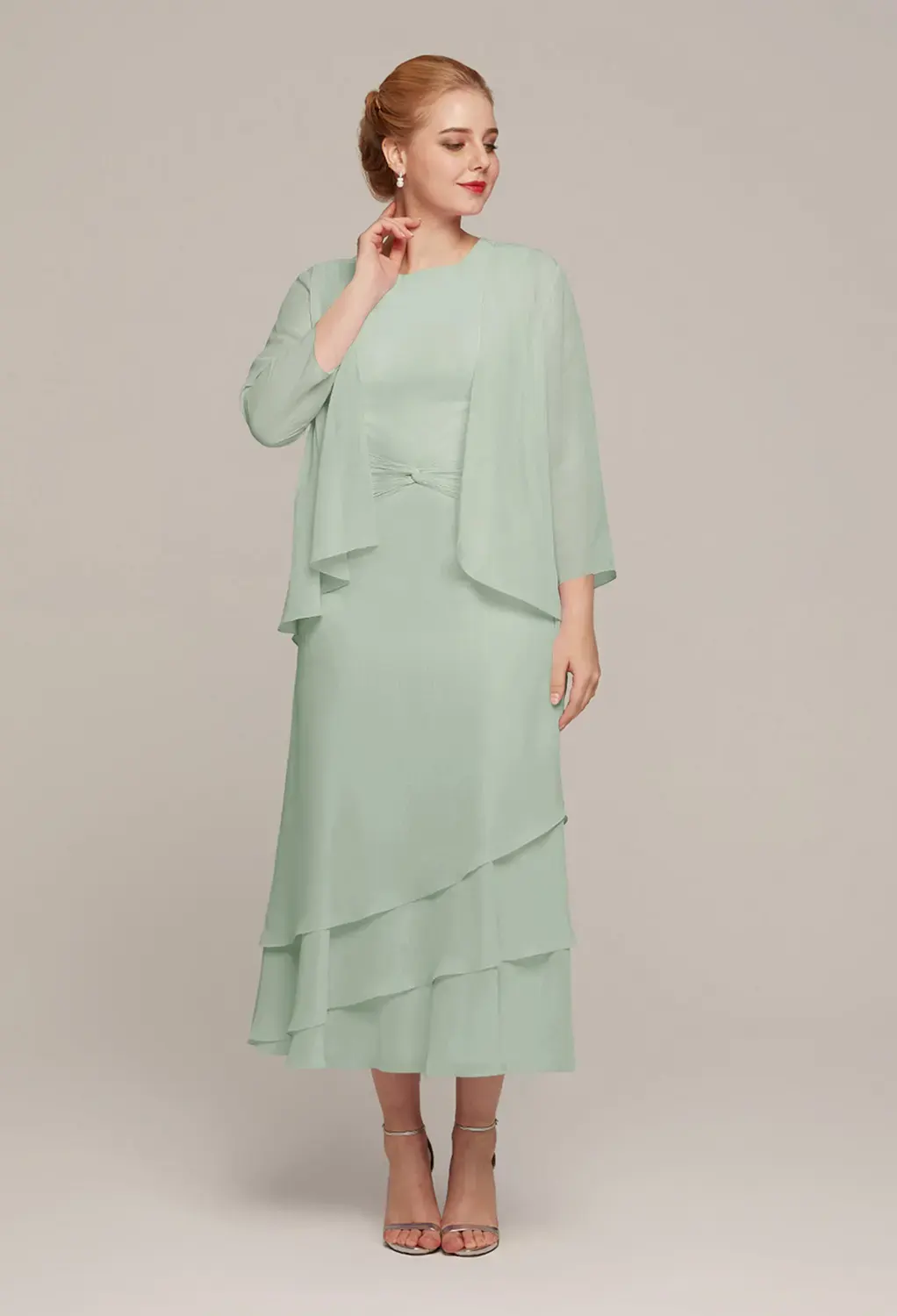 AW Babette Sage Green  Mother of the Bride Dresses