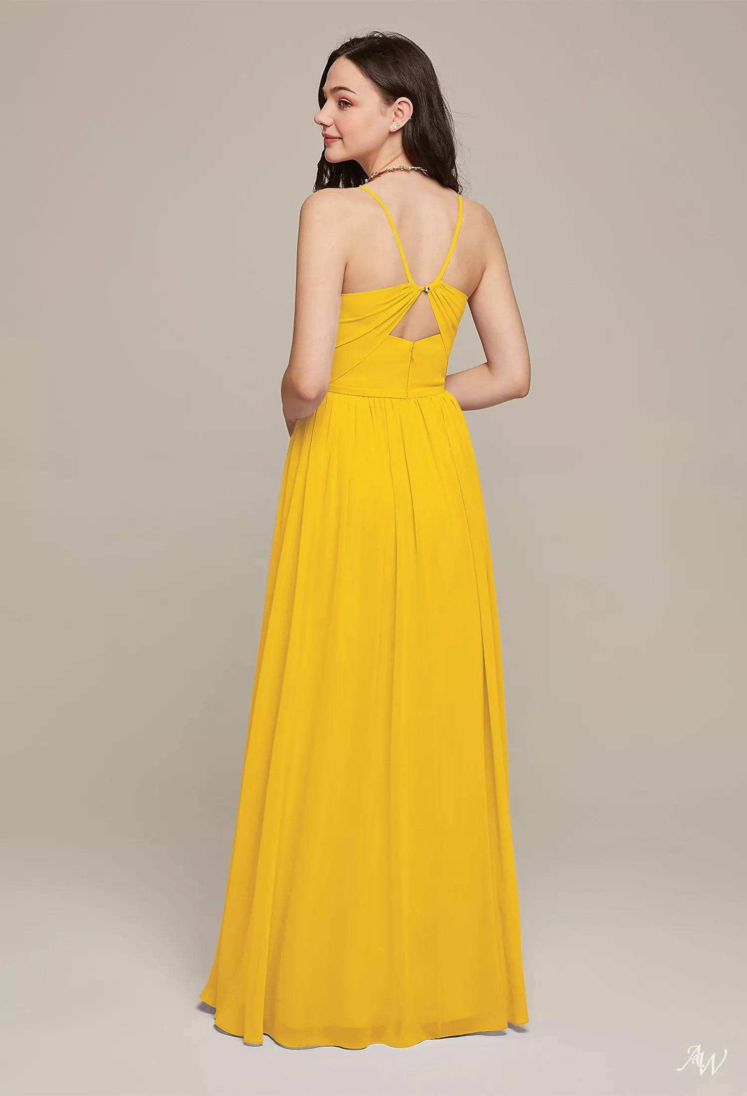 AW Wilfreda Mustard Yellow Bridesmaid Dresses | AW.Bridal