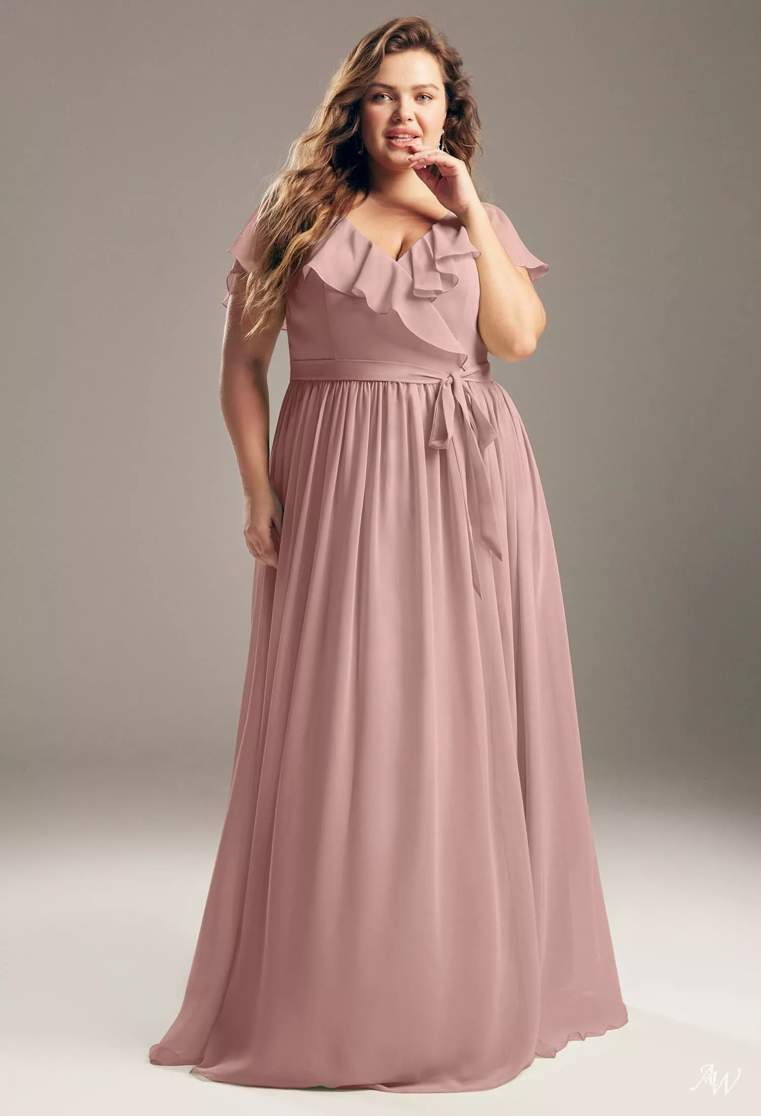 AW Bethany Dusty Rose Bridesmaid Dresses