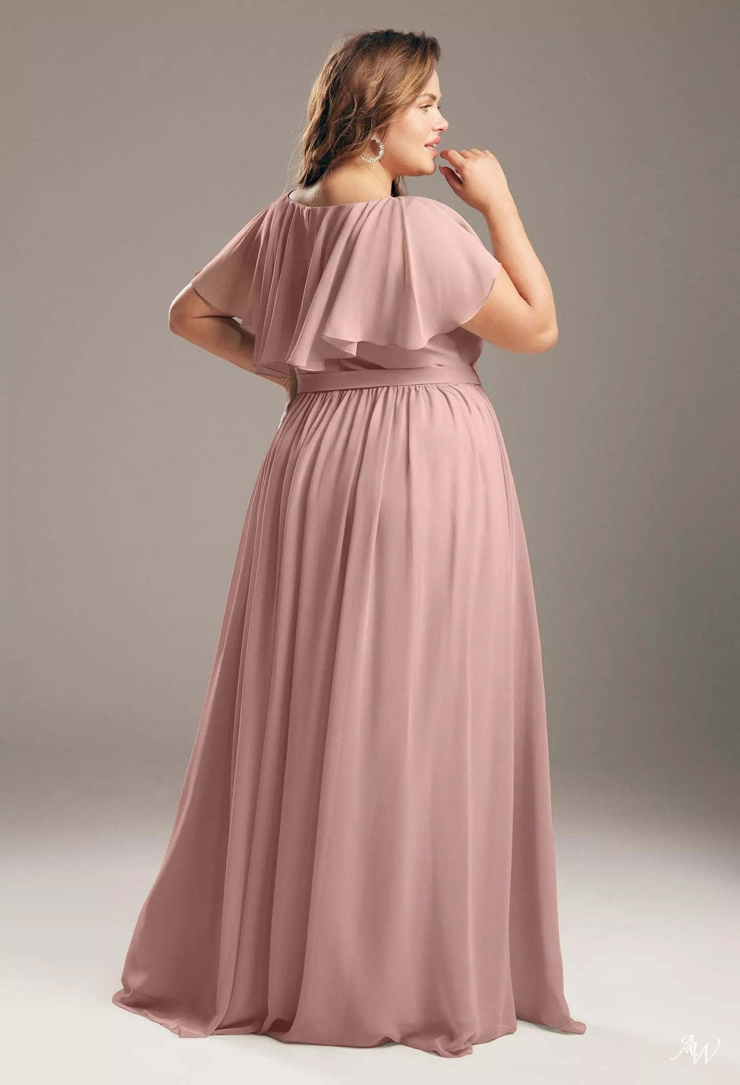 green emerald velvet dress BABARONI Illusion Neck Chiffon and Lace Dresses Dusty Rose, Dusty Rose / US0