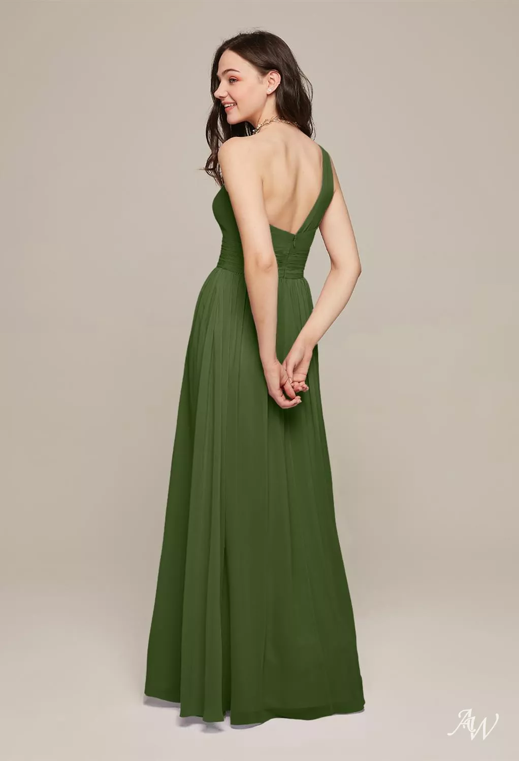 AW Alexis Green Olive Bridesmaid Dresses | AW.Bridal