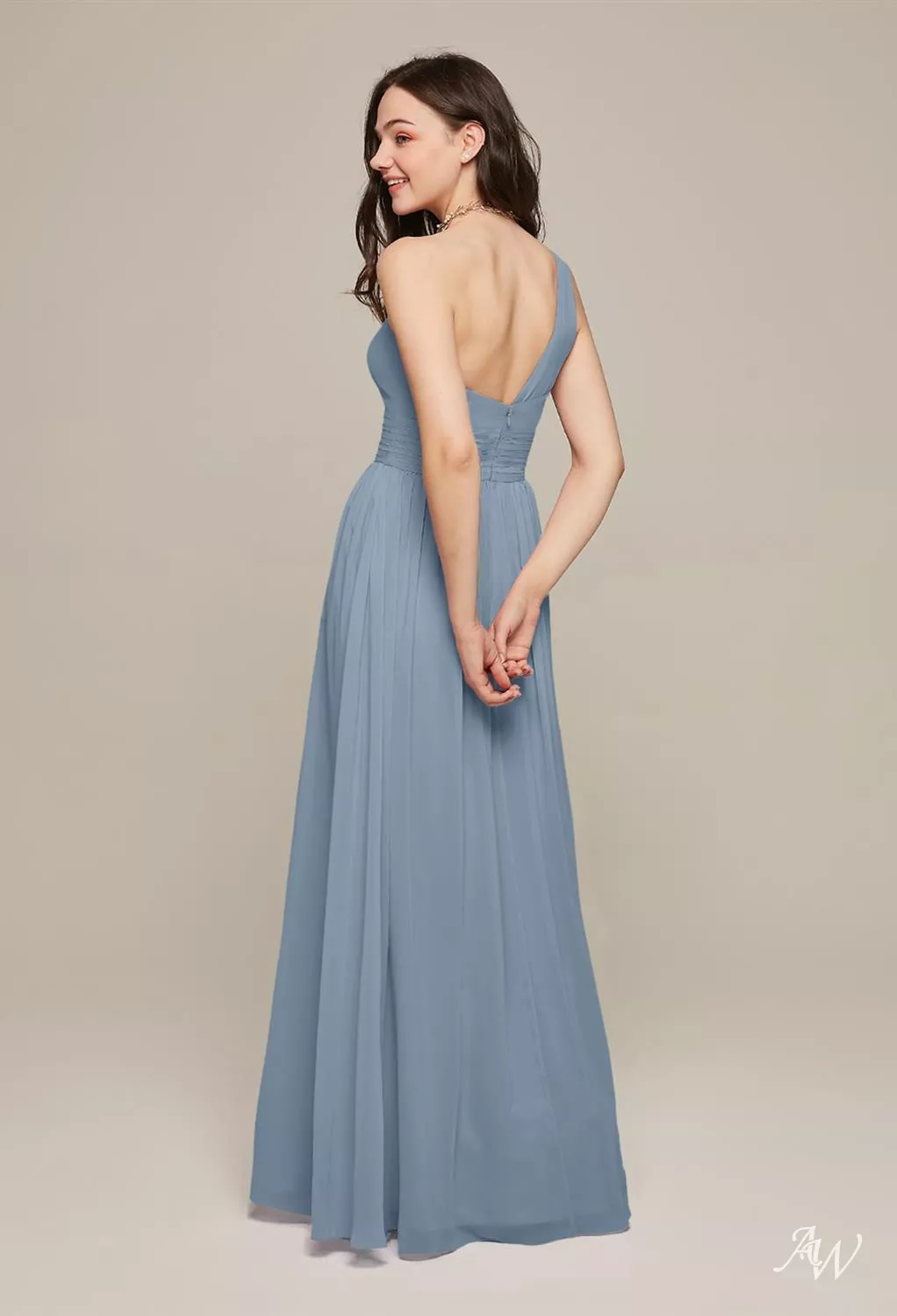 AW Alexis Light Dusty Blue Bridesmaid Dresses | AW.Bridal