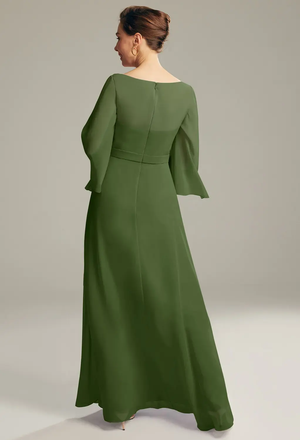 Green Olive Mother of the Bride/Groom Dresses | AW.Bridal