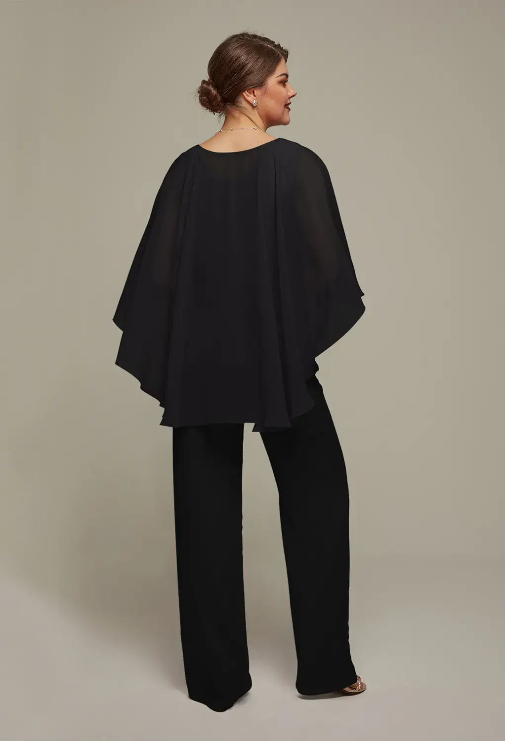 AW Henrietta Black  Pants Mother of the Bride Dresses