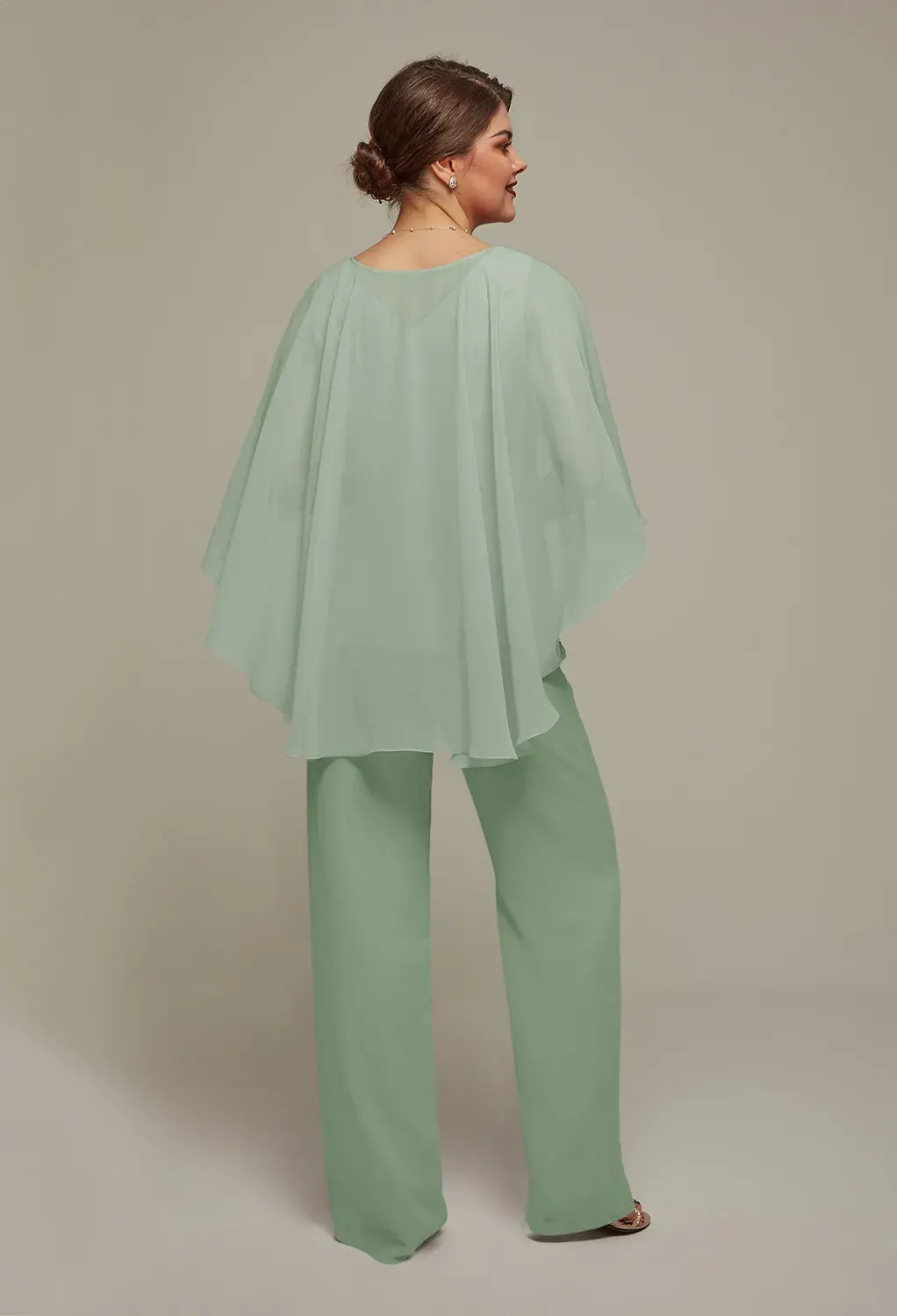 AW Henrietta Sage Green  Pants Mother of the Bride Dresses