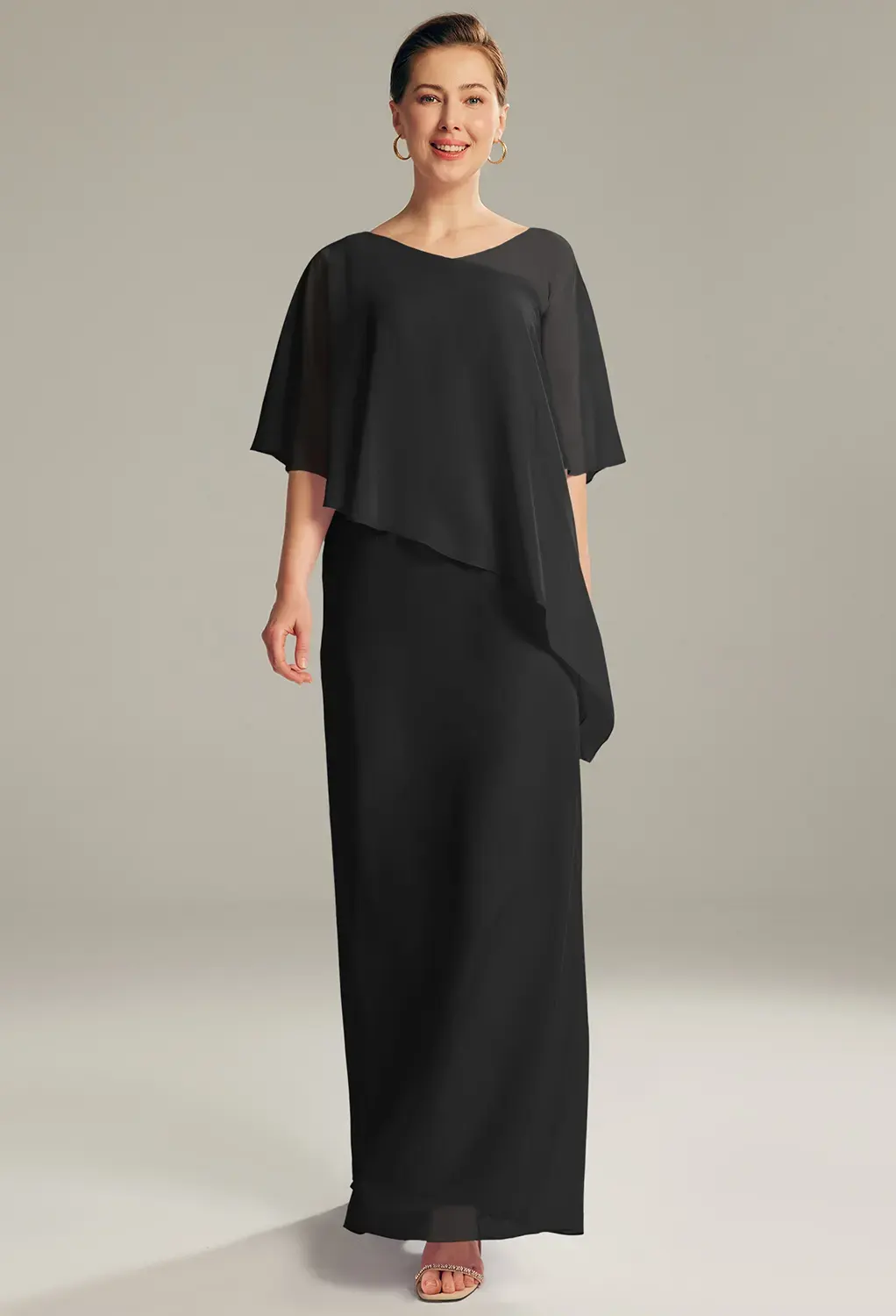AW Virga Black  Mother of the Bride Dresses
