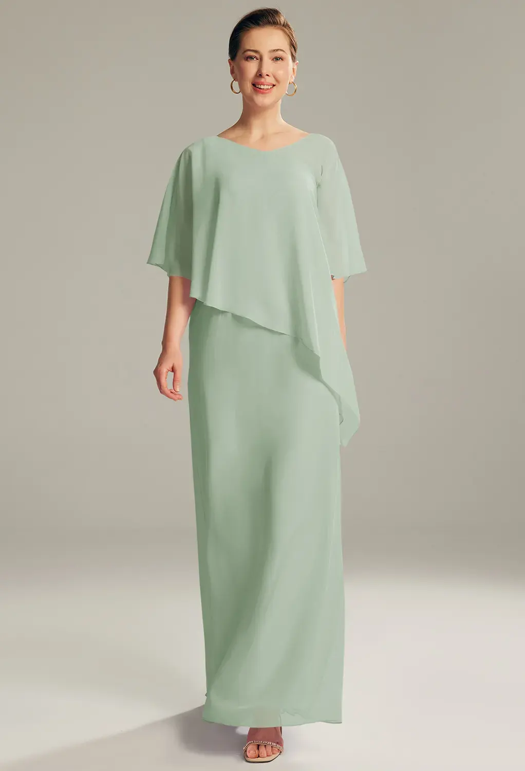 AW Virga Sage Green  Mother of the Bride Dresses