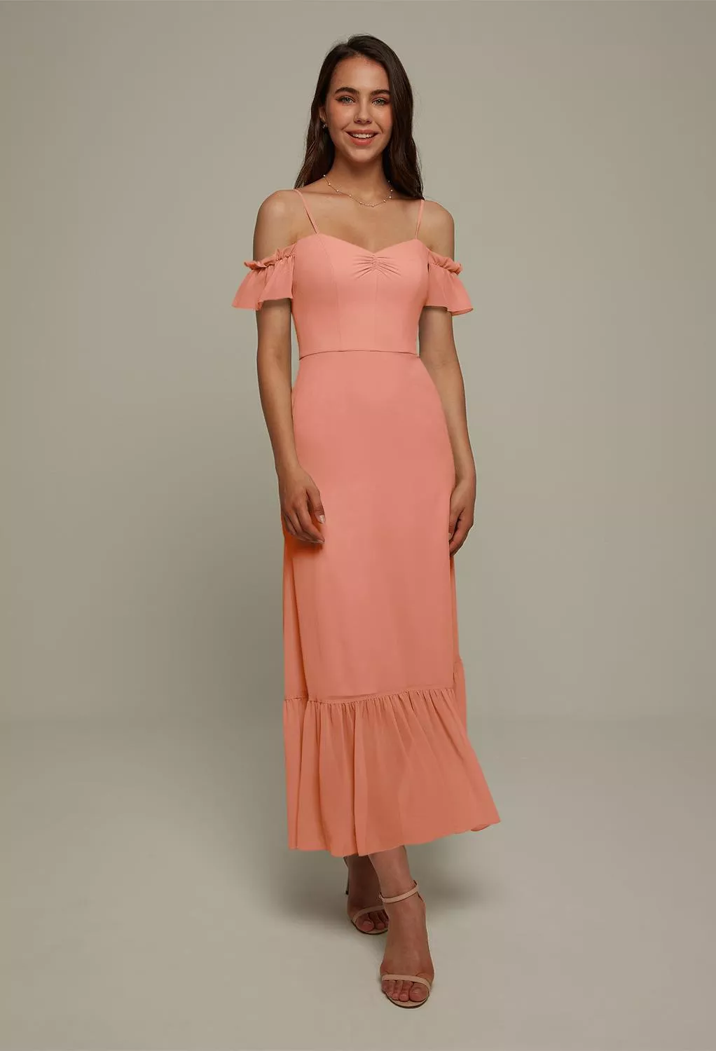 pink graduation dress midi A-Line Knee Length Satin Graduation Dresses COCOMELODY CS0559, Lake Blue