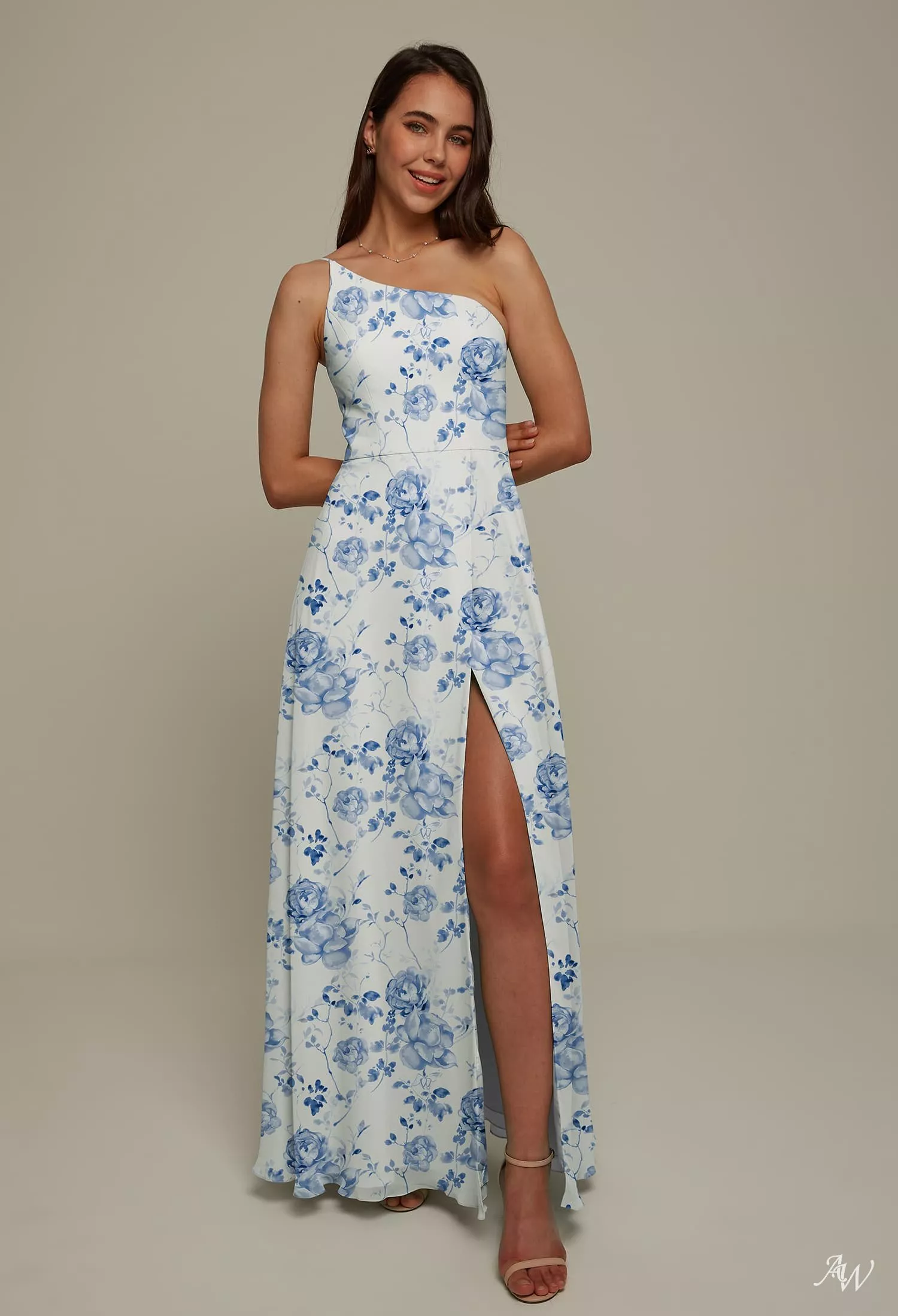 janey chiffon a line dress JJ's House A-line V-Neck Floor-Length Chiffon Wedding Dress 2026
