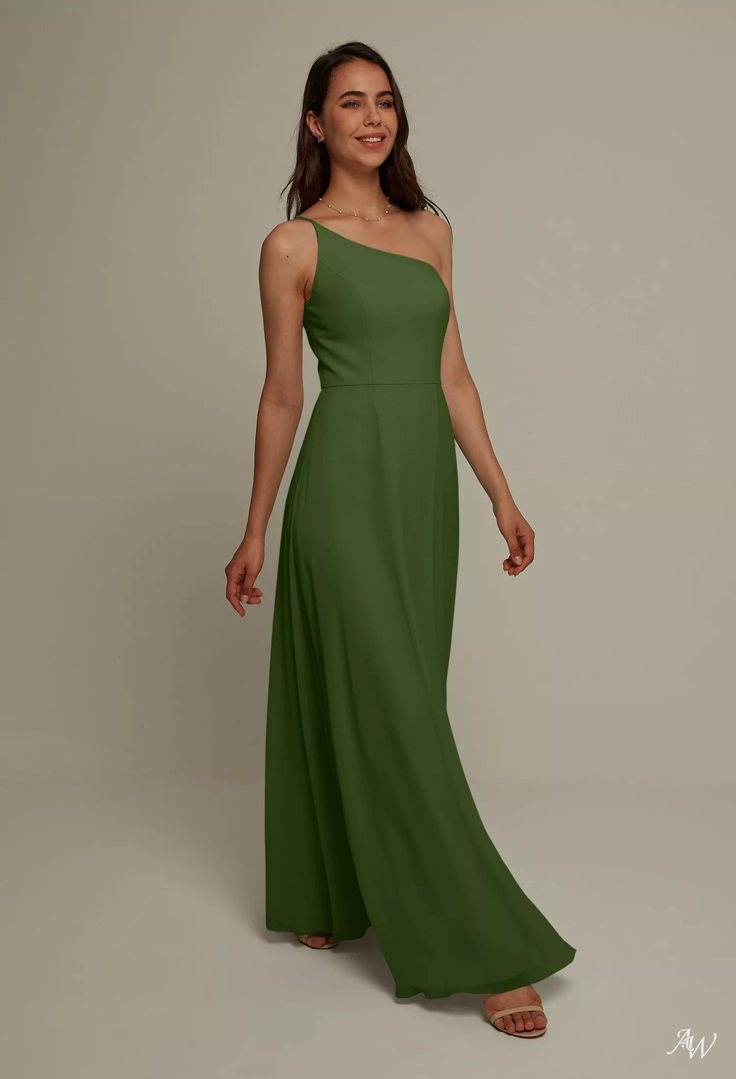 AW Janey Green Olive Bridesmaid Dresses | AW.Bridal