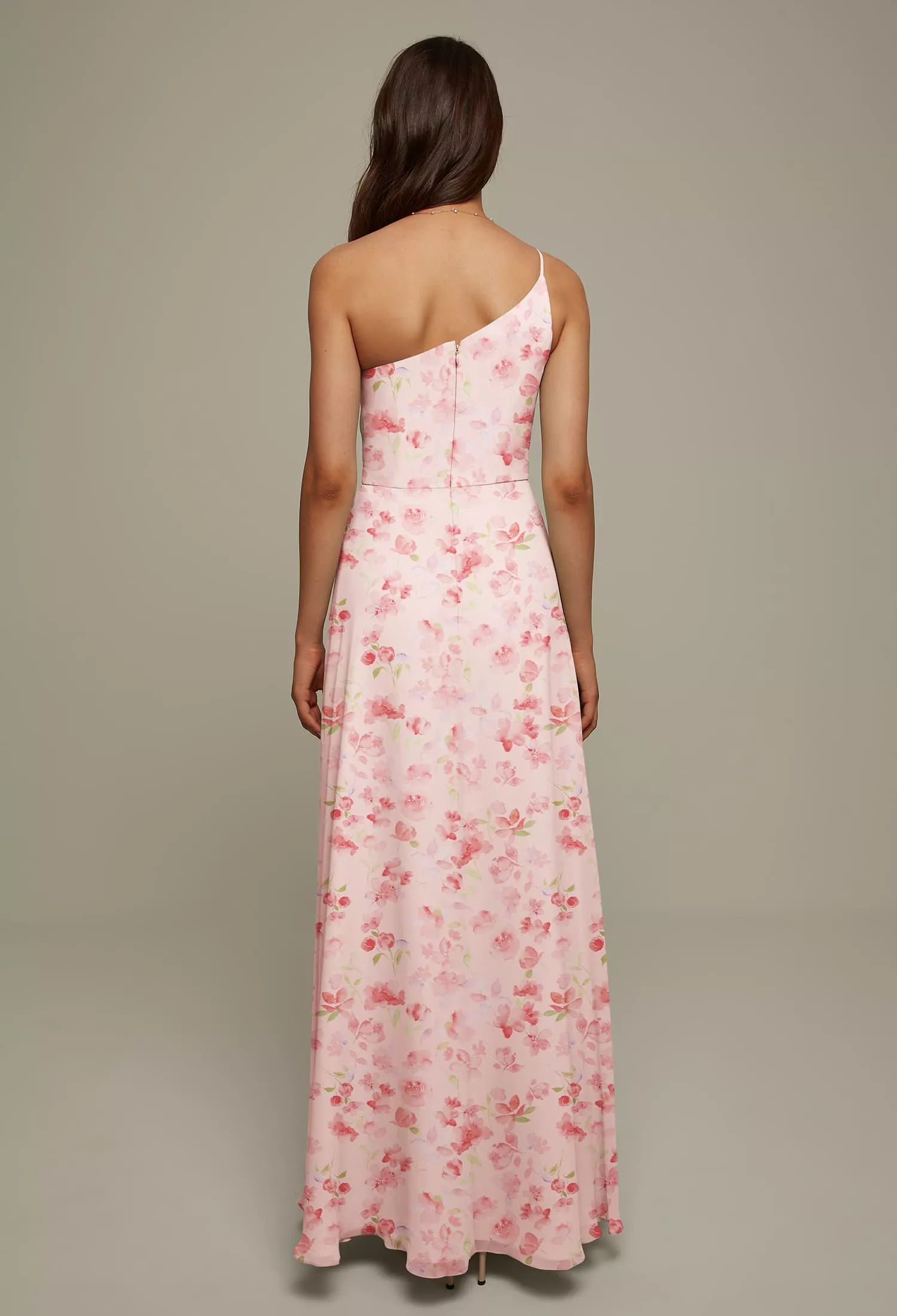 pink empire waist dress Long Formal Sleeveless Empire Waist Prom Dress